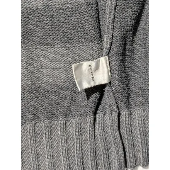 Vintage United Colors of Benetton Full Zip Knit‎ Sweater Jacket Gray XL Italy - Picture 13 of 13